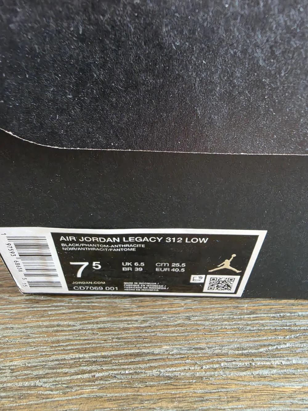 Jordan perforated midsole across